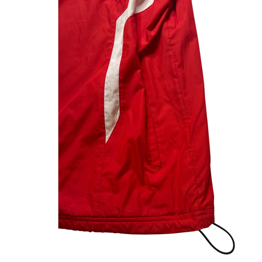 Under Armour Windbreaker Pullover Mens LG Red White V-Neck Mesh Lined Jacket - Picture 5 of 9